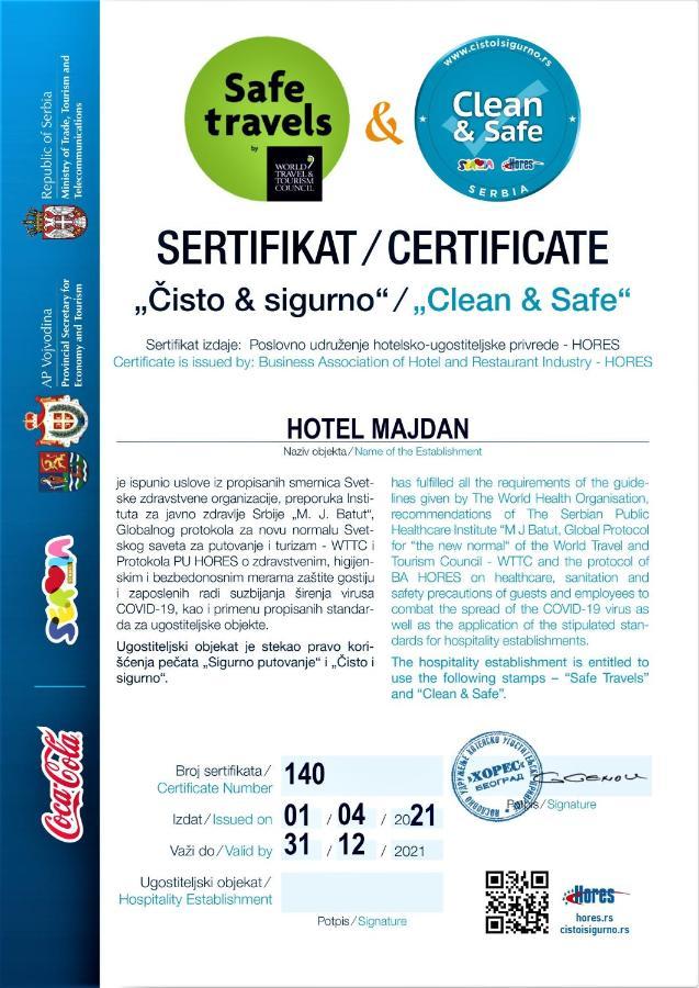 Hotel Majdan Belgrade Exterior photo